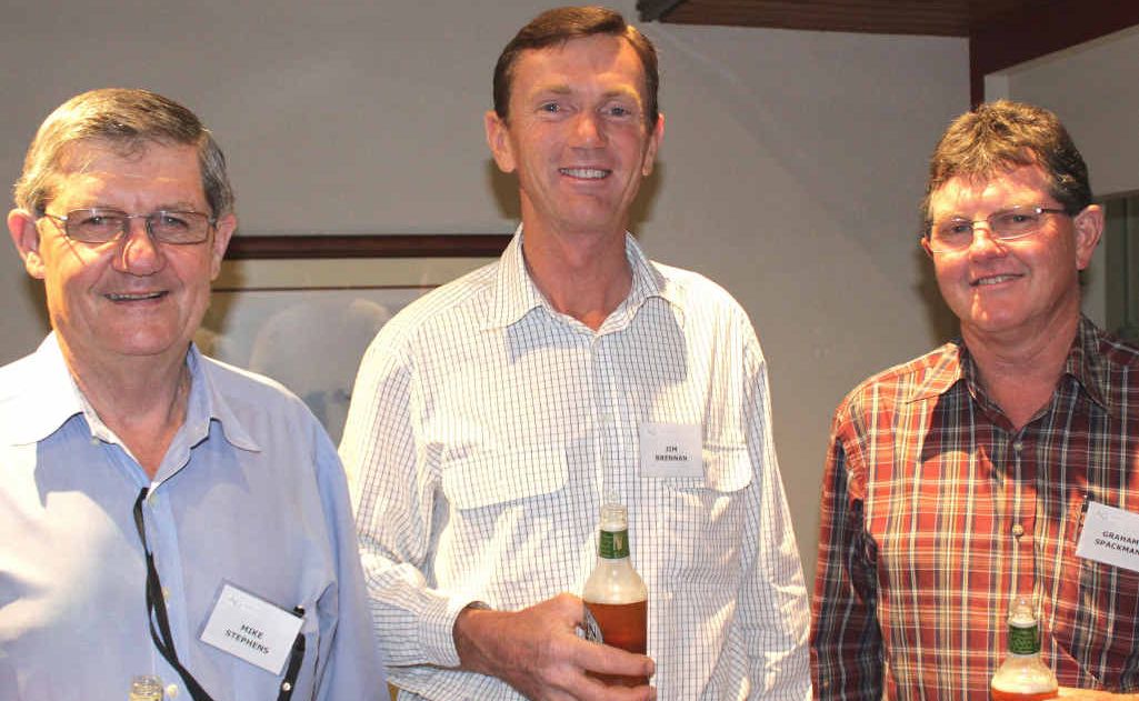 Mike Stephens, Jim Brennan and Graham Spackman. Mike Stephens, Jim Brennan and Graham Spackman.